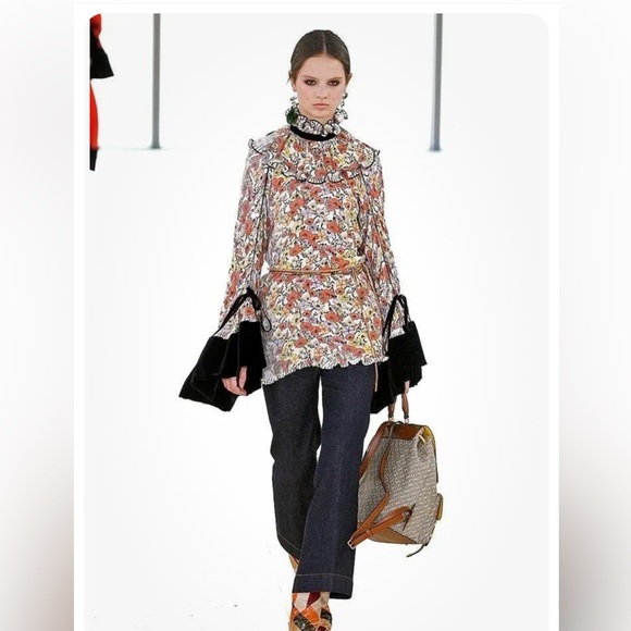 Tory Burch Pleated Ruffle Blouse - Picture 2 of 15